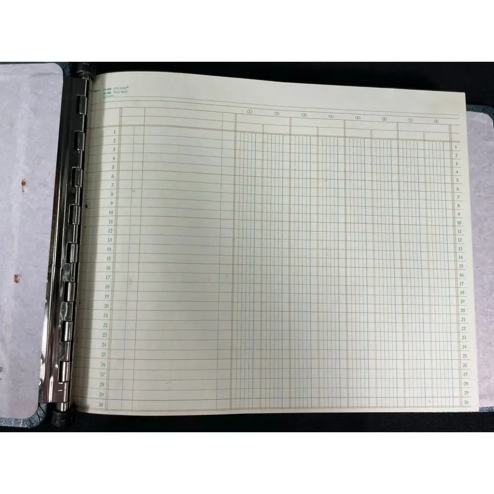Vintage National Brand Blue Ledger with Paper, 9409, Office Supplies, Journaling